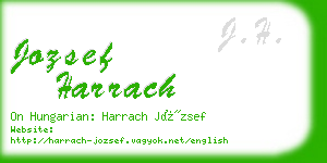 jozsef harrach business card